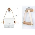 thumbnail image 2 of Wooden Vintage Design Toilet Paper Roll Holder - Wall Mounted Toilet Tissue Holder, 2 of 4