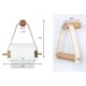 thumbnail image 2 of Wooden Vintage Design Toilet Paper Roll Holder - Wall Mounted Toilet Tissue Holder, 2 of 4