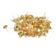 thumbnail image 1 of 100 Piezas de 8 Mm de Media Bola Pendiente Del Perno Prisionero Del Oído con 1 Mm de Bucle Cerrado Resultados Del Pendiente de Bricolaje Que Hacen 14 Luz de oro Baoblaze Pendiente Stud Pin con lazo, 1 of 8