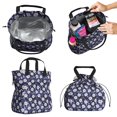 thumbnail image 2 of Pioneer Flower Floral Print Pattern Drawstring Lunch Bag Women - Drawstring Lunch Bag Insulated for Work Office - Stain-Resistant Large Lunchbags for Women with Multi-Pockets, 2 of 6