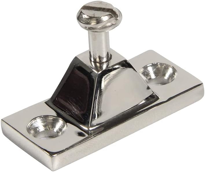 ABCISI Pair of Marine Grade 316 Stainless Steel Side Mount Deck Hinge, Pyramid-Shape Base for Bimini Tops Screws Hardware, Fittings Marine Kayak Canoe Boat Cover Bimini Sprayhood Hardware Accessories