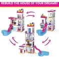 thumbnail image 6 of MEGA Barbie Color Reveal DreamHouse Building Toy with 5 Dolls and Accessories (545 Pieces), 6 of 8