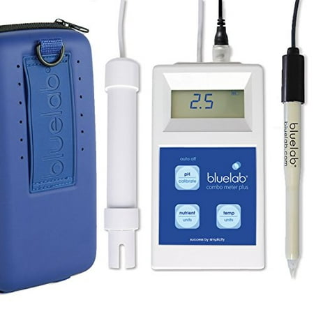 Bluelab Combo Meter Plus - Handheld Digital Hydroponic Nutrient and pH Meter for Measuring pH Levels, Conductivity &