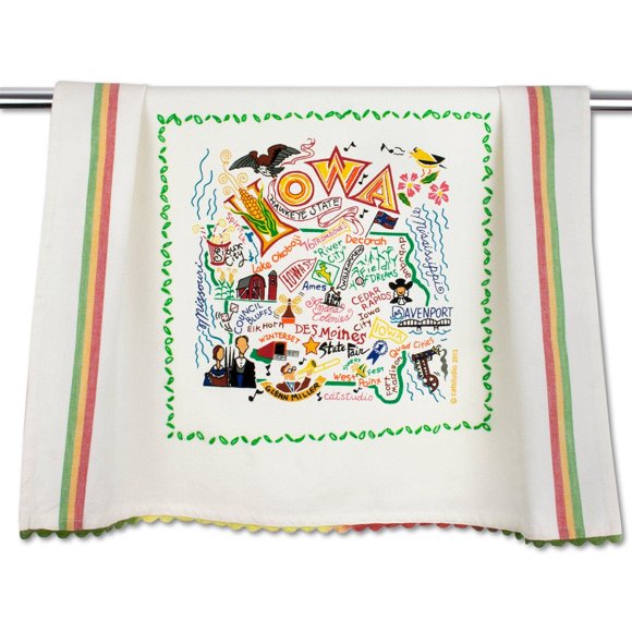 Catstudio Iowa - Toalla De Cocina Y Mano, Recuerdo Del Estado De Los Estados Unidos, Perfectos Paños De Cocina Para Los Amantes De Iowa, Recuerdos De Viaje, Regalos De Inauguración De La Casa, Regalos