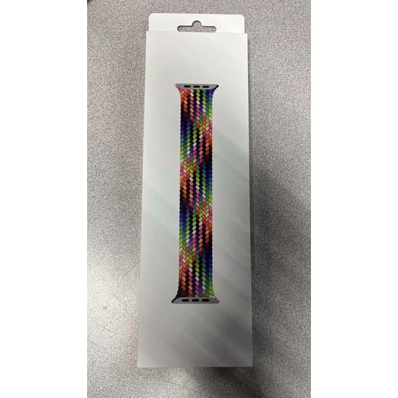 Open Box Apple Watch Band BRAIDED SOLO LOOP 45MM WATCH BAND PRIDEEDITION MX433AM/A SZ 7