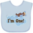 thumbnail image 3 of Inktastic 1st Birthday Airplane I'm One Boys Baby Bib, 3 of 4