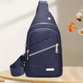 thumbnail image 7 of LEFXSMR Sling Bag for Women & Man, Portable Multi Pocket Storage Bags with Adjustable Strap, Crossbody Bags for Women Men Outdoor Sport, Blue, 7 of 7