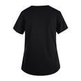 thumbnail image 4 of MIARHB Uniforme de Enfermera Navideño de Talla Grande con Estampado Navideño, Uniforme de Trabajo, Tops para Mujer, Cuello en V Cruzado, Camisetas de Manga Corta con Estampado Navideño y 2 Bolsillos,, 4 of 4