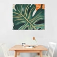 thumbnail image 3 of COMIO Plant Wall Art Boho Palm Leaf Prints Decor for Bathroom Tropical Plant Leaves Poster Canvas Pictures Green Botanical Vintage Artwork Modern Framed, 3 of 5