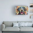 thumbnail image 2 of Canvas Wall Art - Ray Heere 'Happy Dog 6' Wall Art for Living Room, Bedroom, or Office Décor by Trademark Fine Art - 19 x 12 Inches, 2 of 4