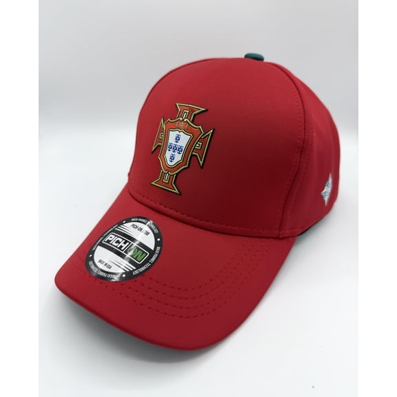 Red Soccer Fan Hat – Adjustable Snapback Cap, Portugal  Style Inspired, Lightweight Sport Baseball Cap