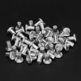 thumbnail image 3 of Solid Rivet  Solid Aluminum Rivet  Flat Head Solid Rivet  M4 Aluminum Rivet 100pcs GB867 M4 Flat Head Aluminum Rivets Flat Head Solid Rivet M4 X 4, 3 of 8