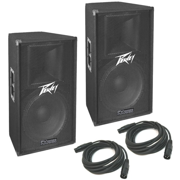 Peavey (2) Pv115D Pro Audio DJ Single 15" Powered 2Way 400W Pa Speaker