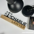 thumbnail image 3 of Craftnamesign Wooden Lawyer Desk Name Plate, Metal Nameplate, Law Office Sign, Lawyer Gifts, 3 of 5