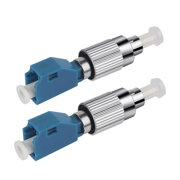 2Pcs Visual Fault Locator Adapter, MSDADA Fiber Optic Connector, Single Mode 9/125um FC Male to LC Female Adapter for VFL Connector