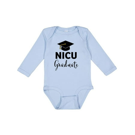 

Inktastic NICU Graduate-Graduation Hat Boys or Girls Long Sleeve Baby Bodysuit