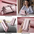 thumbnail image 6 of CaseMe Leather for Google Pixel 11/11 Pro Case Wallet【RFID Blocking】with 7-Card Holder Zipper Bills Slot, Soft PU Leather Magnetic Shoulder Wrist Strap for Google Pixel 11/11 Pro Wallet Case Women, 6 of 9