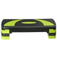 thumbnail image 2 of Zeny 30" Aerobic Stepper Adjust 4"-6"-8" Indoor Cardio Step Fitness Exercise With Risers Yellow-Green, 2 of 8
