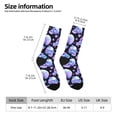 thumbnail image 5 of Yiaed blue Skull flower Print Great elasticity Crew Socks Sports socks for Men and Women, 5 of 5