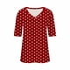 thumbnail image 4 of Camisetas Casuales de las Mujeres Impresas Manga Corta Cuello en V, Camiseta Ligera para Diario, Fiesta Y Primavera Verano, 4 of 4