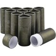 thumbnail image 1 of Ensemble de 12 Petits Tubes en Carton Kraft Or Foncé, 1 of 5