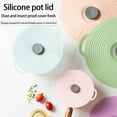thumbnail image 3 of Summercome Silicone Lid 12.4in Sizes, Microwave Splatter Cover, Heat Resistant Reusable Covers Fits Cups, Bowls, Plates, Pots, Pans, Skillets, Stove Top, Oven Dishwasher Fridge Safe, 3 of 9