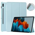 thumbnail image 1 of Smart Case For Samsung Galaxy Tab S8 2022 11"Tablet Cover SM-X700/X705 Tri-fold Stand Fundas Samsung Tab S7 11 S9 T870/T875 Capa Light Blue S8 11 inch X700 X706, 1 of 6