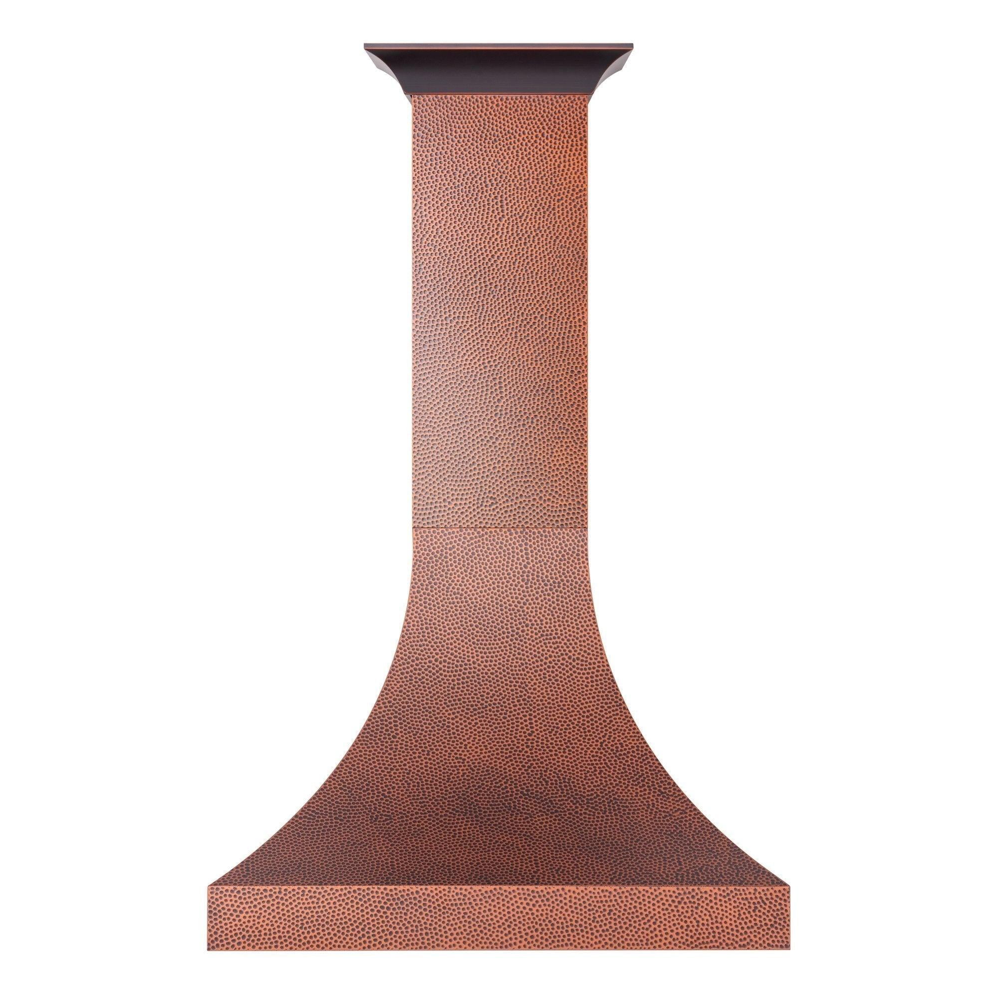 ZLINE 48" Designer Series Hand-Hammered Copper Finish Wall Range Hood (8632H-48)
