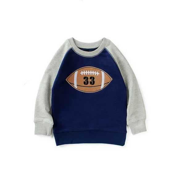 Ketyyh-chn99 Chandail à Col Rond pour Garçons et Filles Tout-Petits, Printemps et Automne, Nouveau chandail Imprimé, Haut pour Enfants, Chandail de Dessin Animé pour 7-8 Ans, Bleu