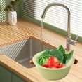 thumbnail image 6 of STPToys Clearance Kitchen Colander with Bowl Strainer,8.6 inch Plastic Fruits and Vegetable Washing Basket Double Layered Drain Basin Cleaning Mixing Basket - Green, 6 of 7