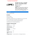thumbnail image 2 of Door Mirror Set 2 Piece - Compatible with 2015 - 2018 Cadillac Escalade 2016 2017, 2 of 2