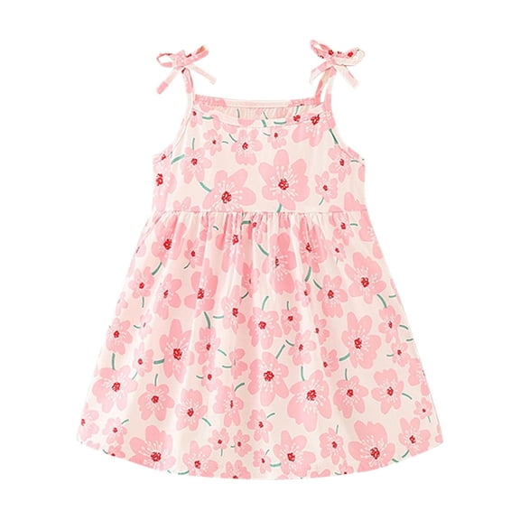 Fesfesfes Toddler Kids Dress Baby Girls Cute Summer Flying Sleeves Lace Hollow Out Irregularity Long Dress