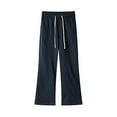 thumbnail image 4 of Mens Pants Under $10 Sweatpants for Men Baggy Drawstring Loose Casual Thicken Joggers High Waisted Jogger Pants with Pockets, 4 of 9