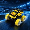 thumbnail image 6 of Double Sided Remote Control Stunt Car, 360°Rotating Flip RC Vehicle with Bright LED Lights, Rechargeable Off Road Toy Car, Kids Birthday Gifts, All Terrain Stunt Toys for Indoor Outdoor Play, 6 of 7