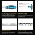 thumbnail image 3 of PENGGONG Socket Wrench Set Ratchet Screwdriver Combination Set Manual Screwdriver Set Household Multifunctional Screwdriver Bit, 3 of 7