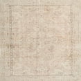 thumbnail image 1 of Ahgly Company Machine Washable Indoor Square Traditional Deep Peach Orange Area Rugs, 4' Square, 1 of 7