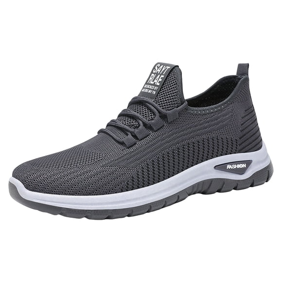 Fsqjgq Lace Up Gym Sneakers Casual Running Shoes for Men Lightweight Hiking Sneaker Stylish Mens Shoes