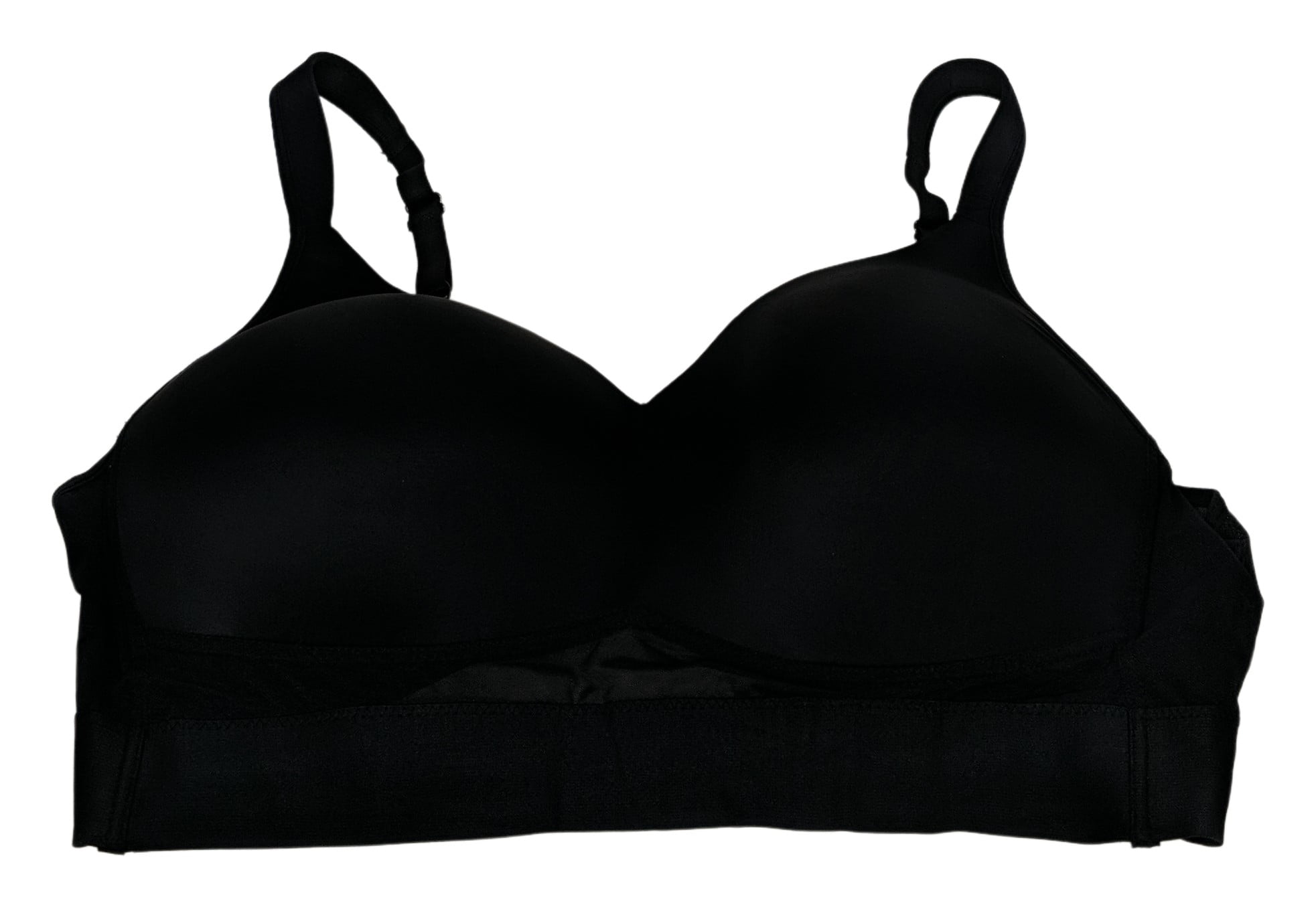 Sz 3X Nylon Wireless Seamless Bra Solid 