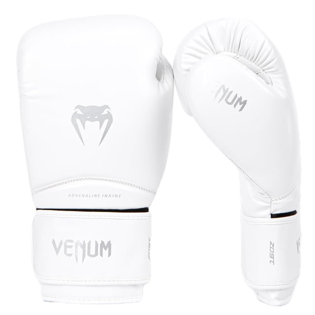 Guantes de Boxeo Venum Contender 1.5 Blanco Plata 283g