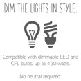 thumbnail image 4 of Legrand Adpd453l2 Adorne Paddle 450 Watt Single Pole/3-Way Led Dimmer Switch Wall Control, 4 of 7