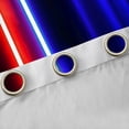 thumbnail image 4 of Manfei Neon Light Sword Black Out Curtains,Cartoon Gradient Light Curtains Pack of 2 (42x63 Each),Red Blue Lines Bedroom Curtains For Kids,Luxury Bedroom Decor, 4 of 6