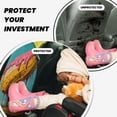 thumbnail image 2 of Kdxio Melting Banana Fantasy Print 2 Pack Car Kick Mat Seat Cover Back Protector Mat with Pockets for Organizer Backseat Protector and Storage Anti Kick Pad for Vehicles, 2 of 6