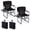 Black, variant on ELLEGNT 1 PCS Folding Camp Chair with Side Table & Cup Holder – Portable Outdoor Seat with Carry Bag, Black & Gray