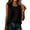 Black, variant on Women's Round Neck Blouse, Sleeveless Tops with Gathered Bust for Women Everyday Wear , Women's Pink, Sizes S-3XL