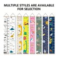 thumbnail image 6 of Grǒ-wth Chart for_K-ids,Child Height Chart Ruler for Wall,Wood Frame Fabric Canvas Height Measurement Ruler for_K-ids_Nursery Room,Removable Wall Decor 79"x7.9",Green, 6 of 9