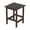 Dark Brown, variant on Costaelm Paradise Adirondack Outdoor Patio Side Square End Table Small Poly Lumber HDPE Weather Resistant, Dark Brown