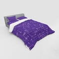 thumbnail image 3 of Abstract Duvet Cover Set, Geometrical Squares Composition Funky Style Modern Pattern, Bedding Set with Shams and Fitted Sheet, 3 Sizes, by Ambesonne, 3 of 3