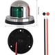 thumbnail image 4 of ER Luces de navegación LED marinas de 12 V, lámpara de navegación marina impermeable, luces de proa para barcos marinos con LED rojo y verde para barcos, pontones, yates [casco de acero inoxidable] Rojo Verde, 4 of 5