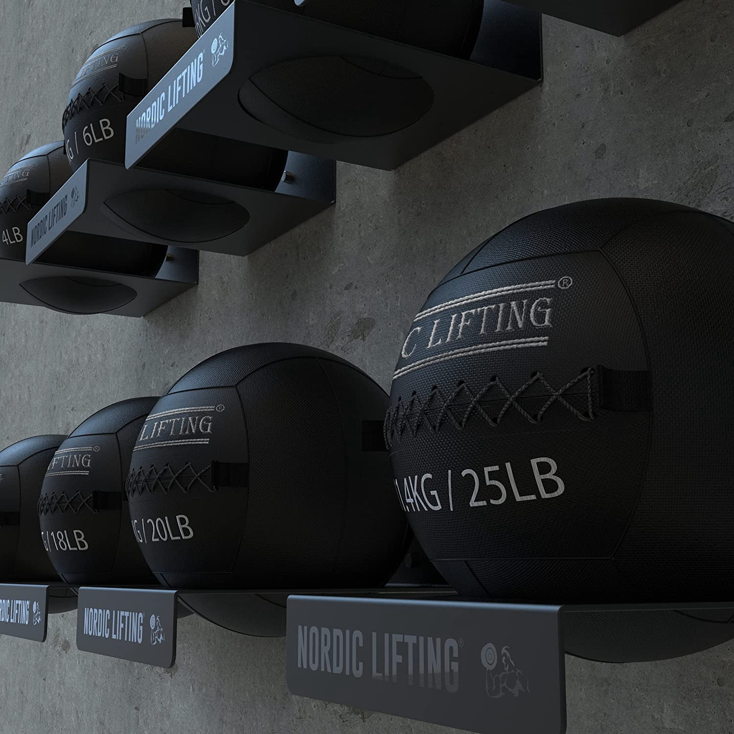Nordic Lifting Wall Ball for CrossFit & Fitness - 14 Lbs - Medicine Ball for Gym and Strength Training