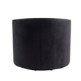 thumbnail image 3 of Accent Swivel Barrel Chair, Modern Linen Chair Round Tufted Couch with Curved Backrest and Thicken Cushion, Upholstered Leisure Chair Club Chair for Living Room, Pub or Balcony, Black, 3 of 7
